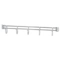Alera Hook Bars For Wire Shelving, 24"W x H, Silver ALESW59HB424SR